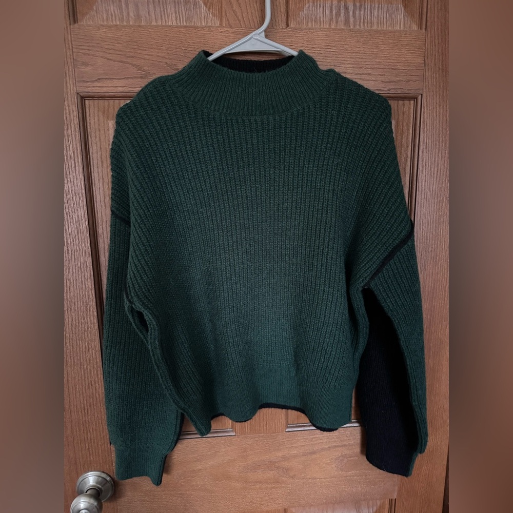Blu Pepper Forest Green Turtleneck Sweater